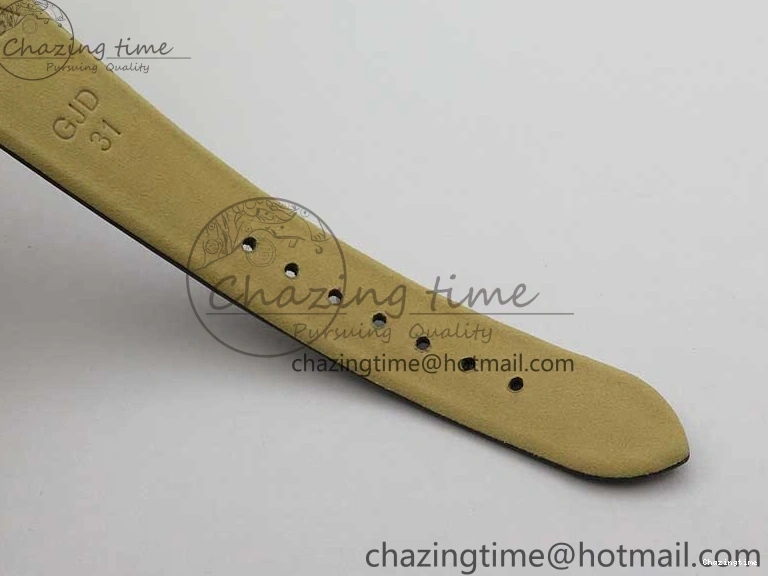 0116 StreetReady Ladies’ De Ville Trésor Diamond SS 3AF 1:1 Best Edition White MOP Dial RG Markers On Black Fabric strap Swiss Quartz 7884